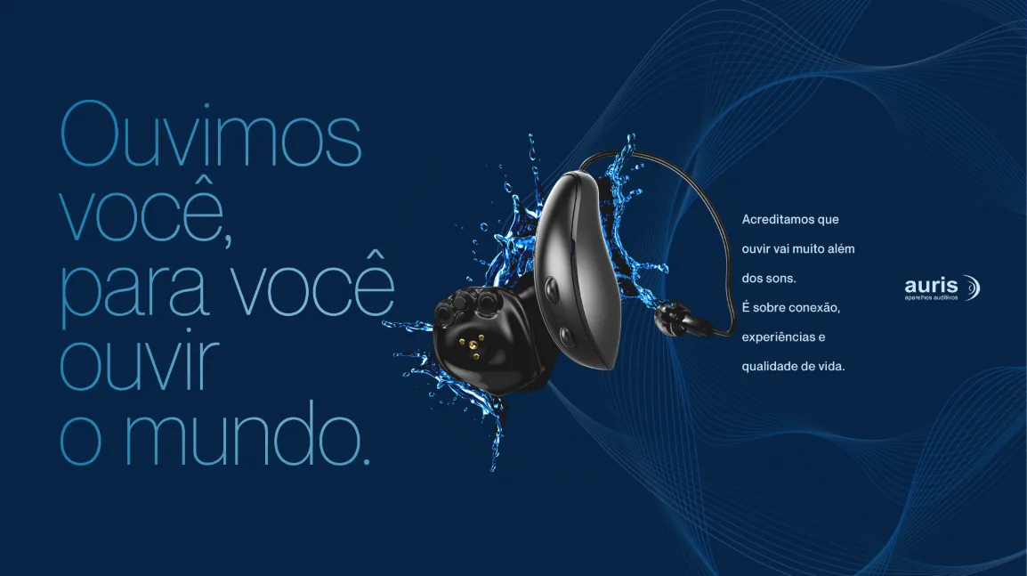 Aparelho auditivo Auris: acreditamos que ouvir vai muito além dos sons