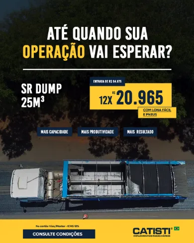 Post Instagram: condição comercial SR Dump 25m³ Catisti