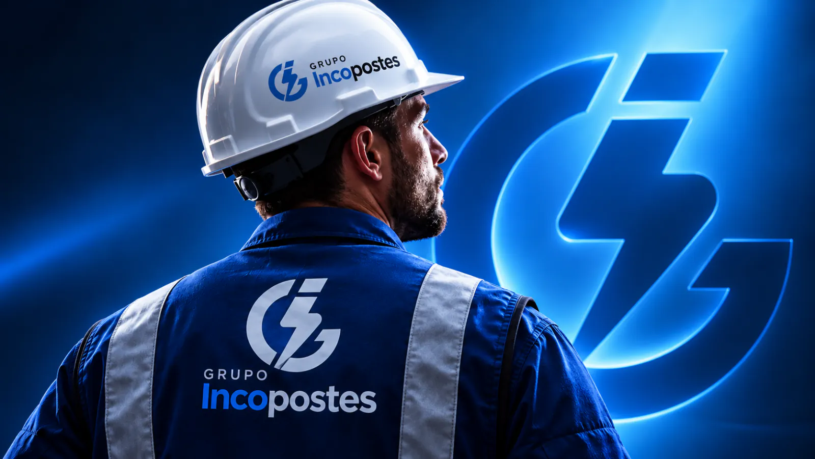 Key visual da nova identidade do Grupo Incopostes: Claro como a nossa razão de existir
