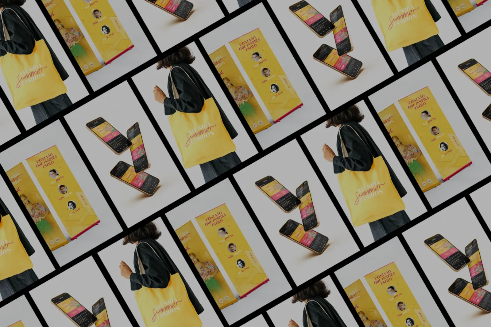 Materiais da campanha Avenida Summer Fashion