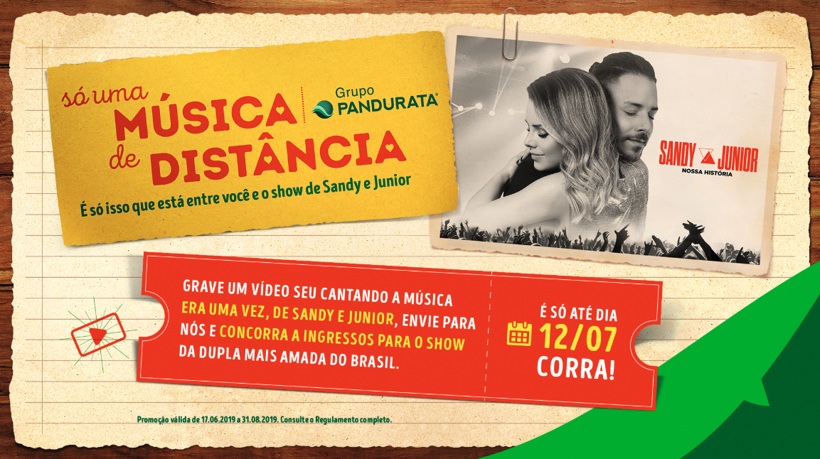 Promoção interna de ingressos para o show de Sandy e Junior