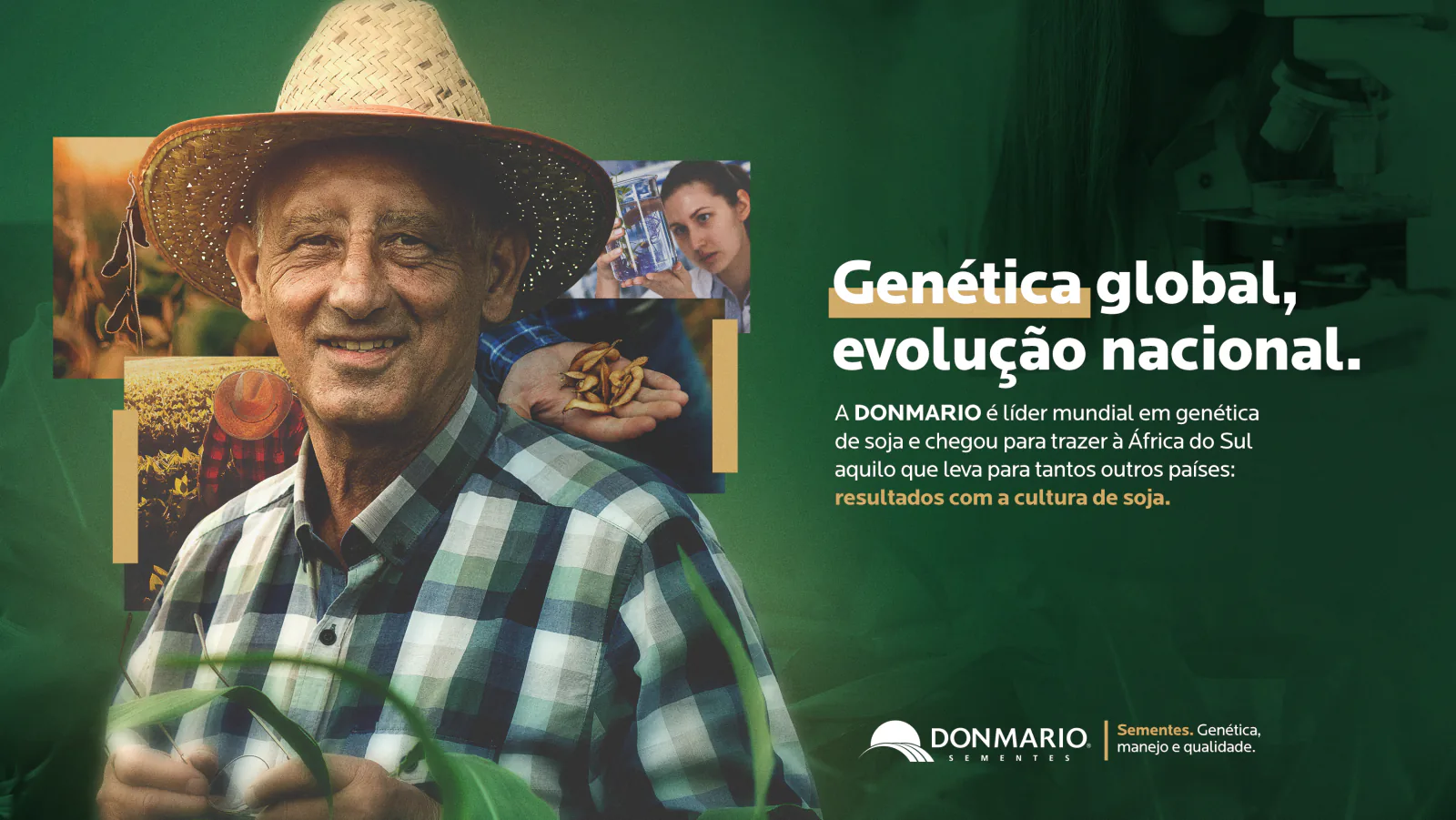 DonMario Sementes · Genética global, evolução nacional