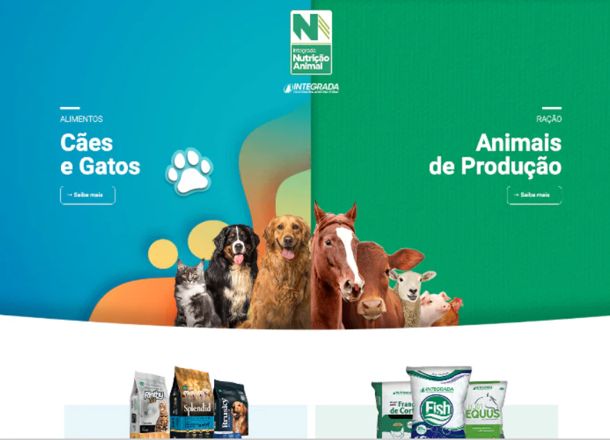 Site desenvolvido pela Bangboo para Integrada Nutrição Animal